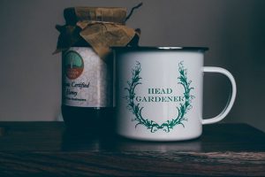 mug émaillé personnalisé avec texte
