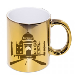 Mug or 330 ml aspect chromé Mug or personnalisé