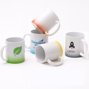 Mugs fond couleur 330 ml - 5 couleurs dispo Mugs personnalisés avec fond couleurs en céramique 330 ml