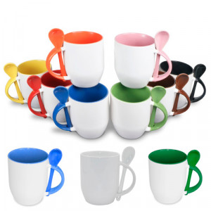 Mugs avec cuillère 350 ml - 11 couleurs Mugs cuillere 11 couleurs