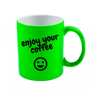 Mug fluo 330 ml - 5 couleurs disponibles Mug fluo personnalisé