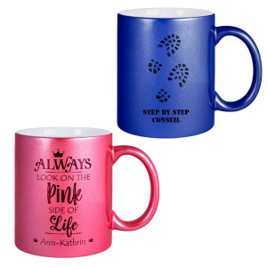 Mug effet nacré 330 ml - 2 couleurs Mugs personnalisés céramique effet nacré