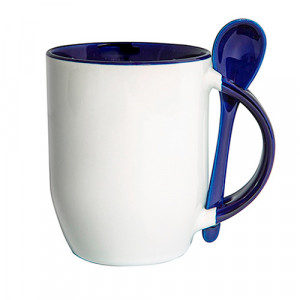 réf MugCuillere-bn Mug Cuillère Bleu Nuit à personnaliser