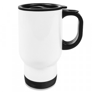 Mug thermos blanc personnalisable 400 ml