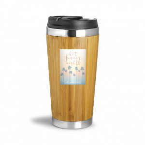 Mug isotherme bambou personnalisé 410 ml