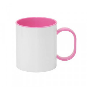 Mug Plastique 300 ml Polymere Rose imprimable