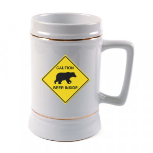 Chope à bière personnalisée en céramique 680 ml