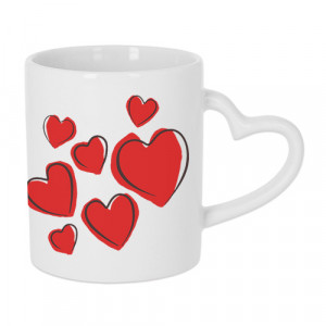 Mug Anse Coeur 330 ml Imprimé