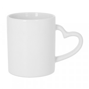Mug anse coeur 330 ml personnalisable