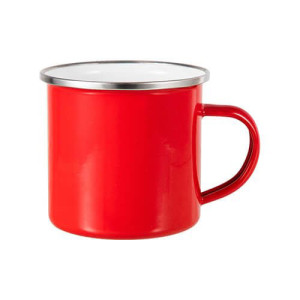 Réf. MugEmailCouleur - rouge Mug métal émaillé rouge