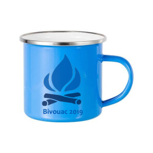 Réf. MugEmailCouleur - bleu Mug Personnalisé Metal Emaillé Bleu