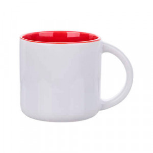 Mug intérieur rouge 400 ml personnalisable