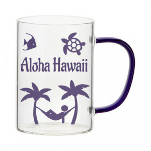 Mug-personnalise-verre-transparent-anse-bleu-marine