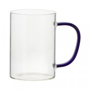 Mug-verre-transparent-anse-bleu-marine-personnalisable