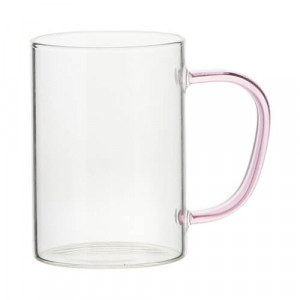 Mug-verre-transparent-anse-rose-personnalisable