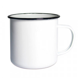 MugEmail500-noir Mug métal émaillé personnalisable