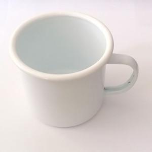 MugEmail500-blanc Mug métal émaillé personnalisable