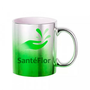 Mug vert dégradé personnalisé