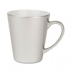 Mug conique argenté à personnaliser
