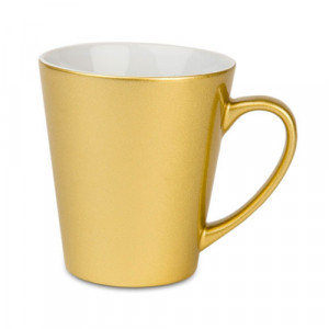 Mug doré personnalisable conique