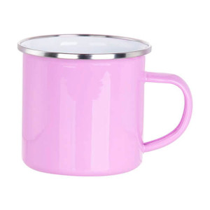 Réf. MugEmailCouleur - lavande Mug émaillé couleur lavande 360 ml imprimable
