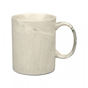 Mug gris marbré personnalisable