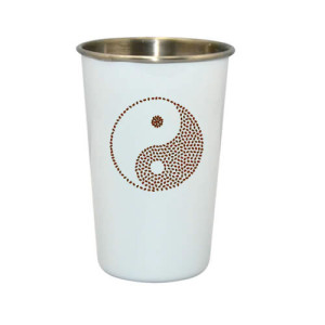 Mug conique blanc personnalisé