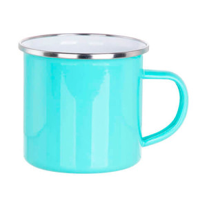 Réf. MugEmailCouleur - menthe Mug métal émaillé couleur menthe