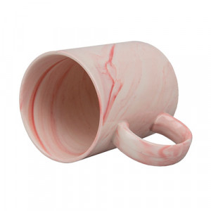 Mug rose marbré à personnaliser 330 ml
