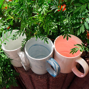 Mugs marbrés céramique 330 ml