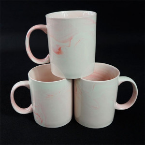 Mugs roses effet marbrés