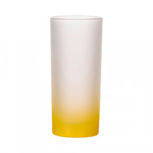 Réf. VerreLongG - jaune Verre personnalisable effet givré