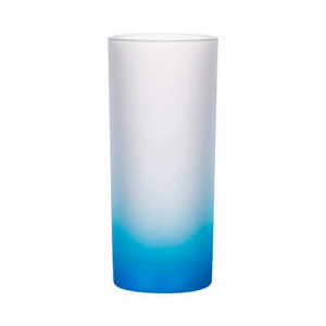 Réf. VerreLongG -Bleu Verre givré personnalisable bleu