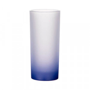Réf. VerreLongG - marine Verre fond bleu marine effet givré