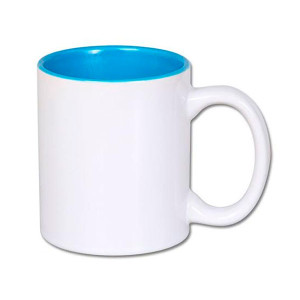 Ref. mugic-bc Mug bleu clair personnalisable en céramique