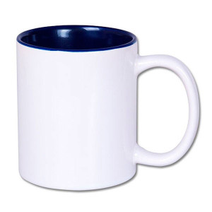 Réf. mugic-bf Mug bleu outremer à personnaliser en céramique