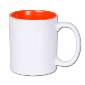 Ref. mugic-orange Mug orange à personnaliser en céramique