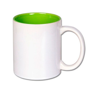 Réf. mugic-vc Mug couleur vert clair personnalisable en céramique 330 ml