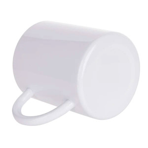 Mug métal personnalisable extérieur blanc