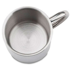 Tasse métal inox à personnaliser avec texte et images