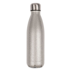 Réf. Bout1-500-argent pailleté Thermos argenté personnalisable 500 ml