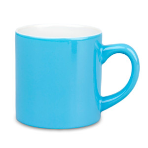 Réf. MiniMug180ml-bleuciel Mug bleu ciel en céramique personnalisable 180 ml