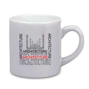 Réf. MiniMug180ml-gris Mini mug gris personnalisé en céramique 180 ml