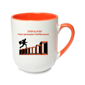 TasseCafe290 - orange Tasse café couleur personnalisée orange