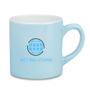 Réf. MiniMug180ml-bleuclair Mug personnalisé couleur bleu clair en céramique 180 ml