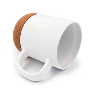 Réf. MugLiege Mug personnalisable avec fond liège antidérapant
