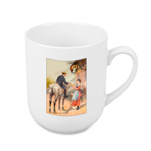 TasseCafe290 - Blanc Tasse café personnalisée blanche en céramique