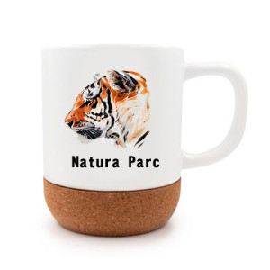 Réf. MugLiege Mug personnalisé fond liège anti-dérapant