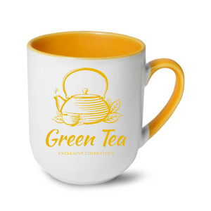 TasseCafe290 - jaune Tasse jaune personnalisée