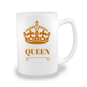 Grand mug personnalisé 450 ml avec anse fantaisie